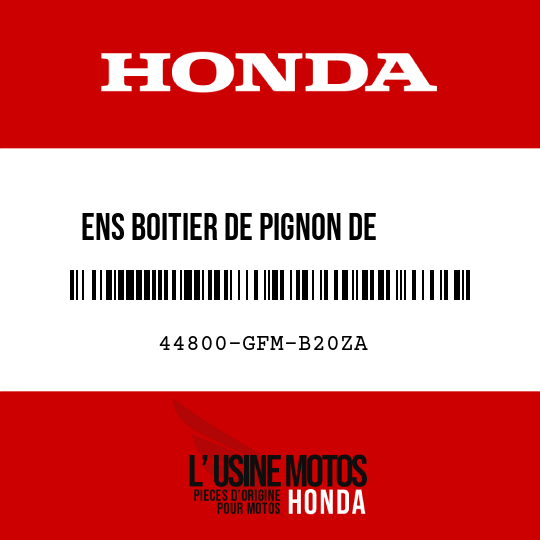 image de 44800-GFM-B20ZA ENS BOITIER DE PIGNON DE     COMPTEUR DE VITESSE NH295M