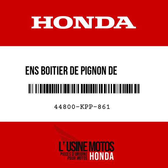 image de 44800-KPP-861 ENS BOITIER DE PIGNON DE     COMPTEUR DE VITESSE