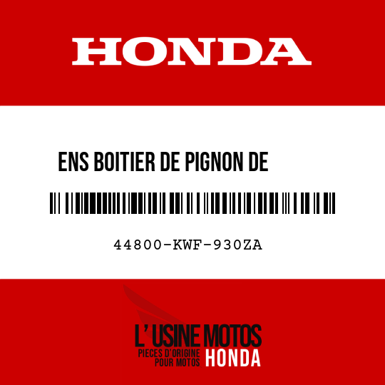 image de 44800-KWF-930ZA ENS BOITIER DE PIGNON DE     COMPTEUR DE VITESSE NH303M
