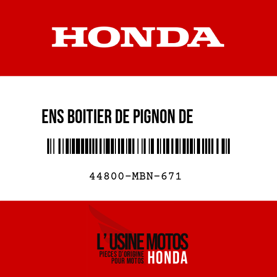 image de 44800-MBN-671 ENS BOITIER DE PIGNON DE     COMPTEUR DE VITESSE