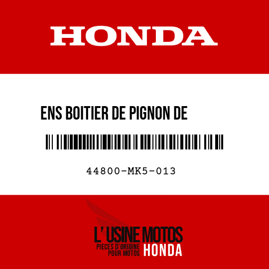 image de 44800-MK5-013 ENS BOITIER DE PIGNON DE     COMPTEUR DE VITESSE
