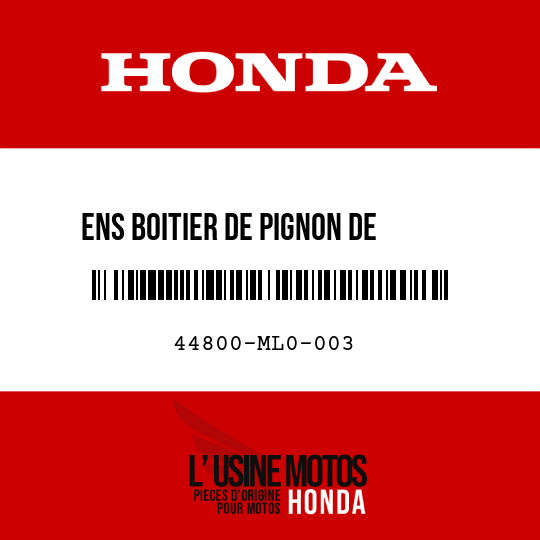 image de 44800-ML0-003 ENS BOITIER DE PIGNON DE     COMPTEUR DE VITESSE