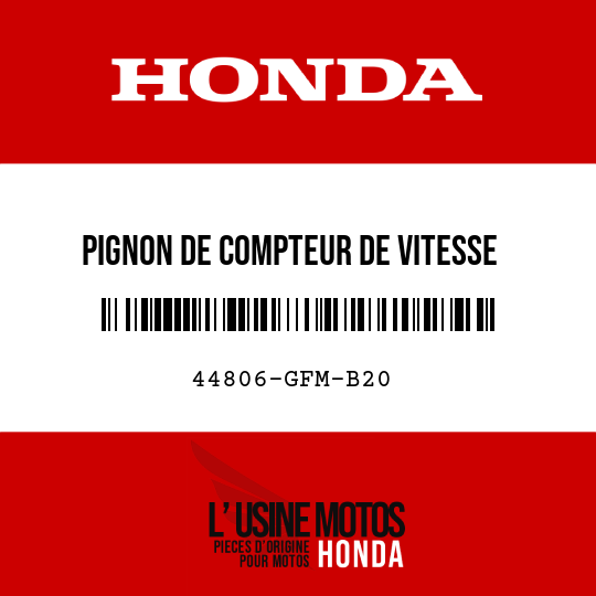 image de 44806-GFM-B20 PIGNON DE COMPTEUR DE VITESSE