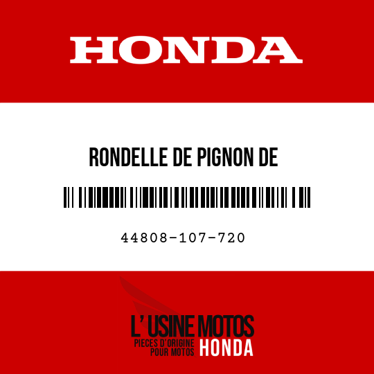 image de 44808-107-720 RONDELLE DE PIGNON DE COMPTEURVITESSE