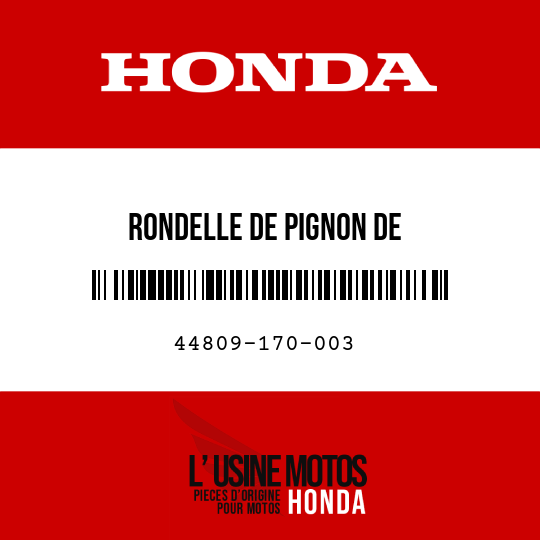 image de 44809-170-003 RONDELLE DE PIGNON DE COMPTEURVITESSE