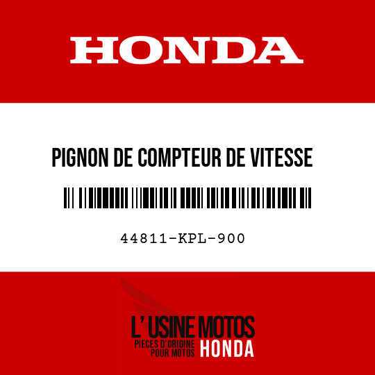 image de 44811-KPL-900 PIGNON DE COMPTEUR DE VITESSE