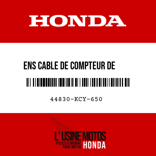 image de 44830-KCY-650 ENS CABLE DE COMPTEUR DE     VITESSE