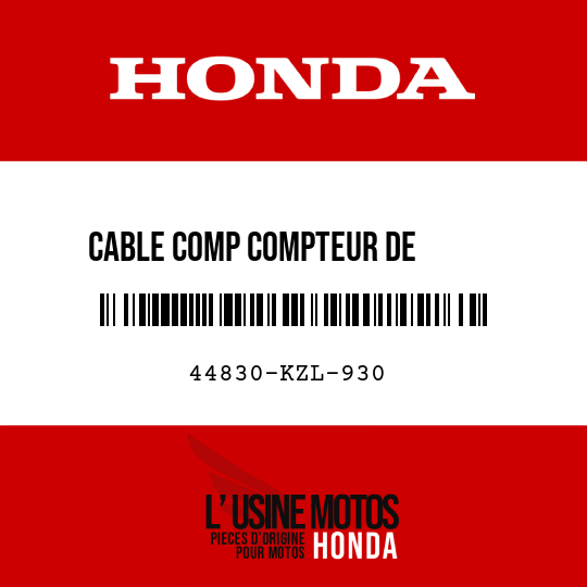 image de 44830-KZL-930 CABLE COMP COMPTEUR DE       VITESSE