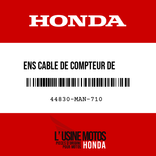 image de 44830-MAN-710 ENS CABLE DE COMPTEUR DE     VITESSE