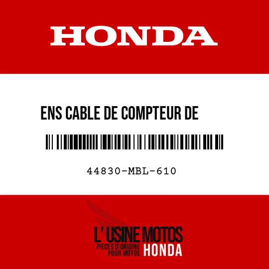 image de 44830-MBL-610 ENS CABLE DE COMPTEUR DE     VITESSE