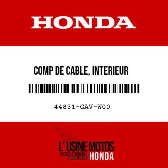 image de 44831-GAV-W00 COMP DE CABLE, INTERIEUR