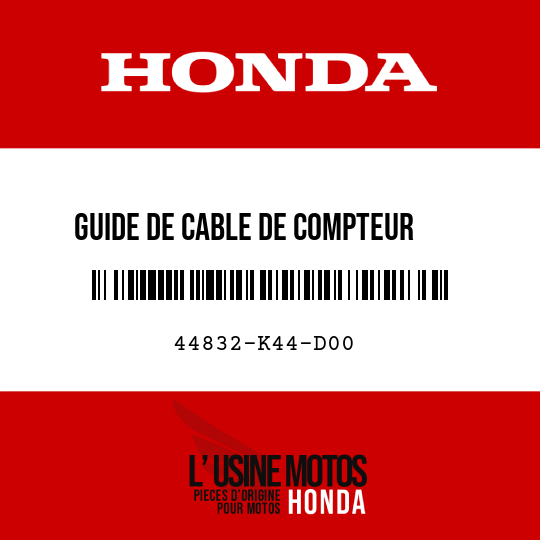 image de 44832-K44-D00 GUIDE DE CABLE DE COMPTEUR    VITESSE