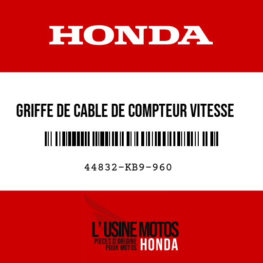 image de 44832-KB9-960 GRIFFE DE CABLE DE COMPTEUR VITESSE