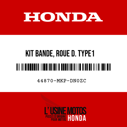 image de 44870-MKP-DN0ZC KIT BANDE, ROUE D. TYPE1