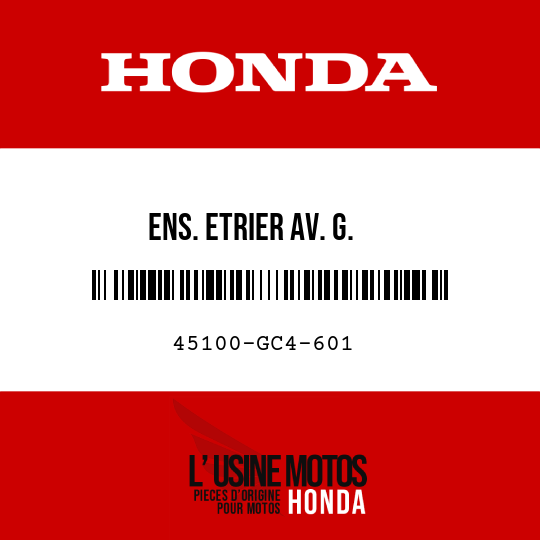 image de 45100-GC4-601 ENS. ETRIER AV. G.