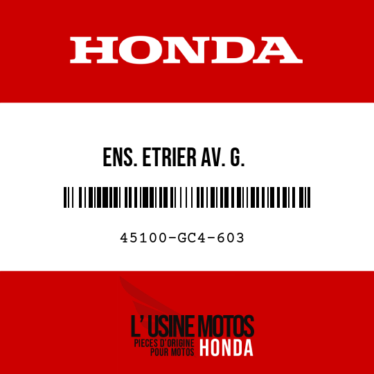 image de 45100-GC4-603 ENS. ETRIER AV. G.