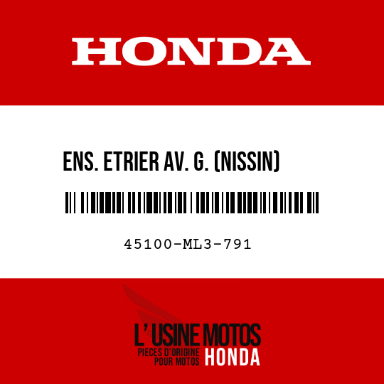 image de 45100-ML3-791 ENS. ETRIER AV. G. (NISSIN)