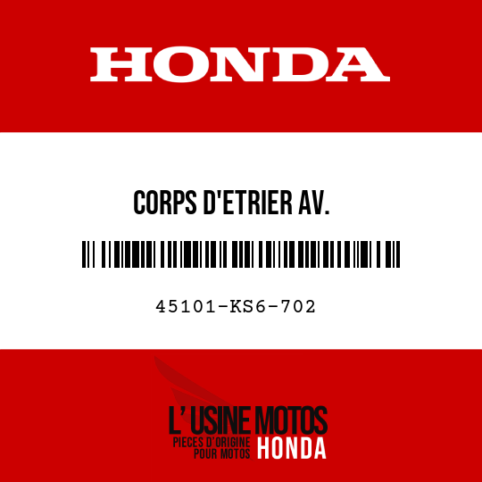 image de 45101-KS6-702 CORPS D'ETRIER AV.