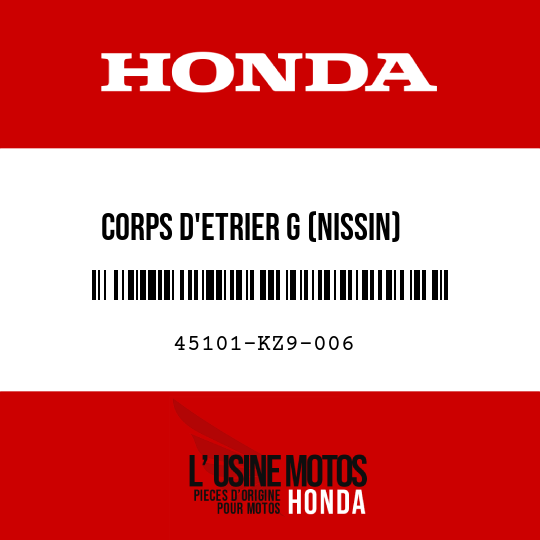 image de 45101-KZ9-006 CORPS D'ETRIER G (NISSIN)