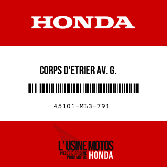 image de 45101-ML3-791 CORPS D'ETRIER AV. G.