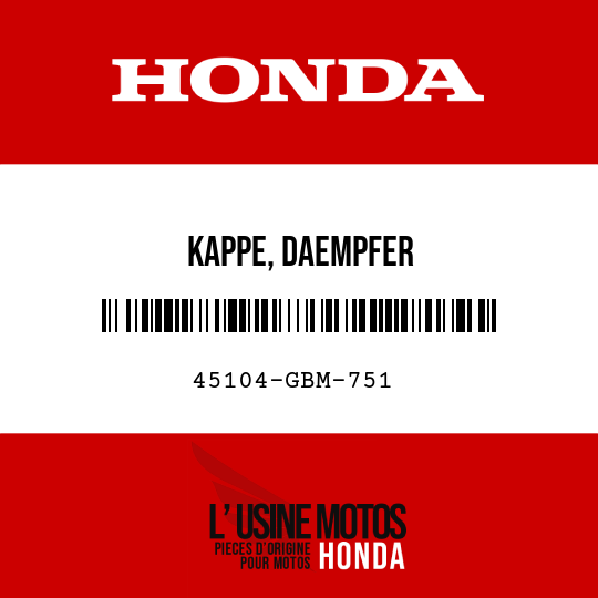 image de 45104-GBM-751 KAPPE, DAEMPFER