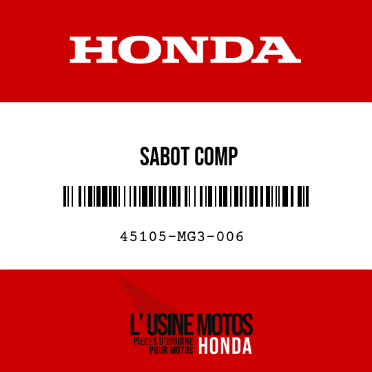 image de 45105-MG3-006 SABOT COMP