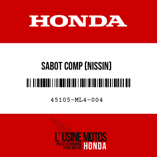 image de 45105-ML4-004 SABOT COMP (NISSIN)