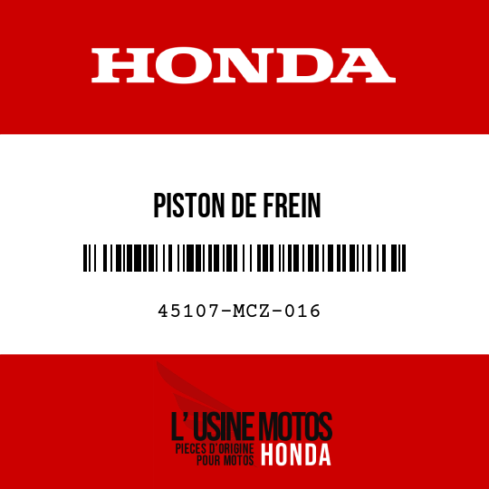 image de 45107-MCZ-016 PISTON DE FREIN