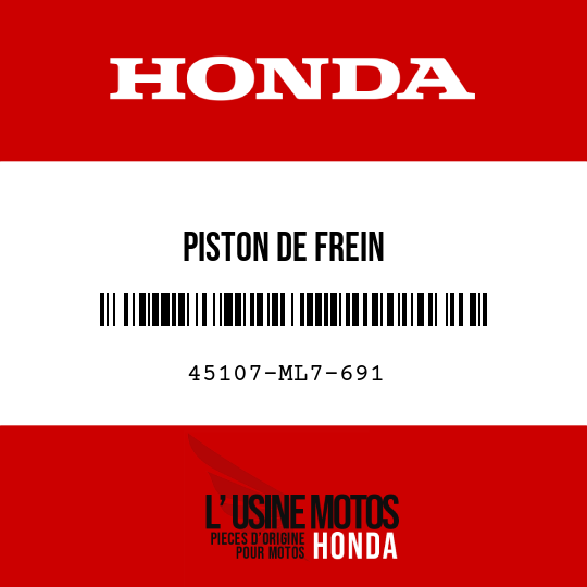 image de 45107-ML7-691 PISTON DE FREIN