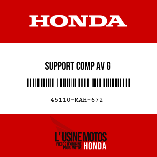 image de 45110-MAH-672 SUPPORT COMP AV G