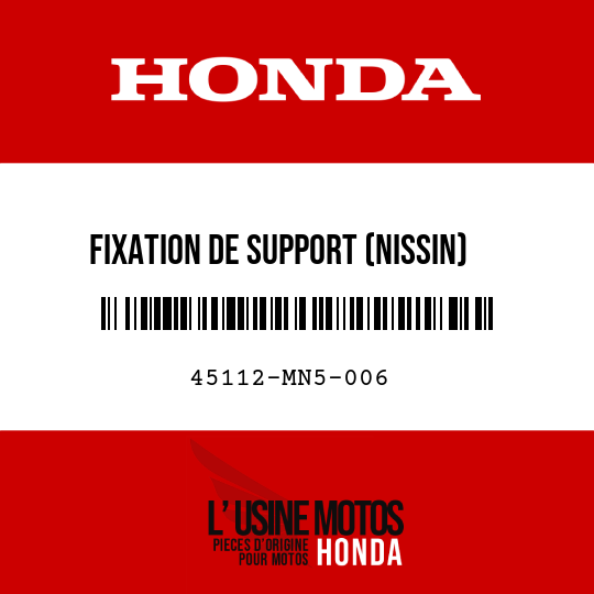 image de 45112-MN5-006 FIXATION DE SUPPORT (NISSIN)