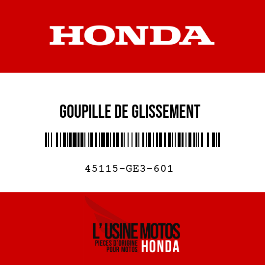 image de 45115-GE3-601 GOUPILLE DE GLISSEMENT
