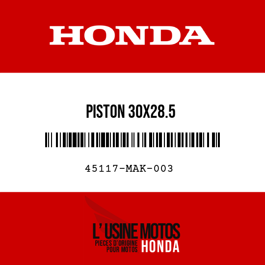 image de 45117-MAK-003 PISTON 30X28.5