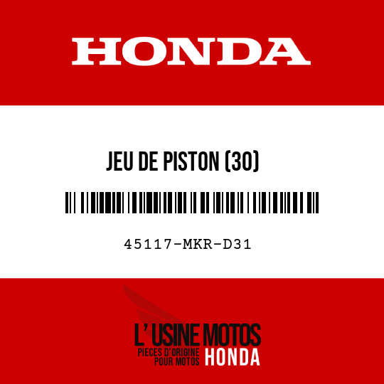 image de 45117-MKR-D31 JEU DE PISTON (30)