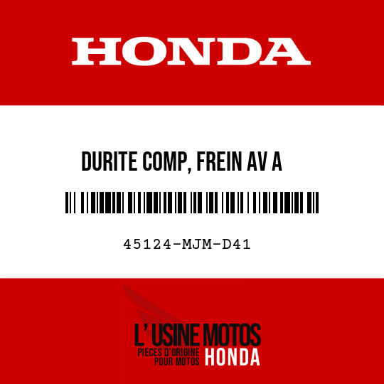 image de 45124-MJM-D41 DURITE COMP, FREIN AV A