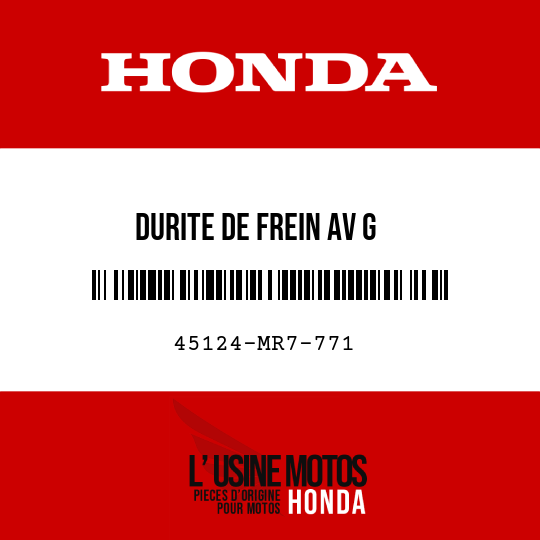 image de 45124-MR7-771 DURITE DE FREIN AV G