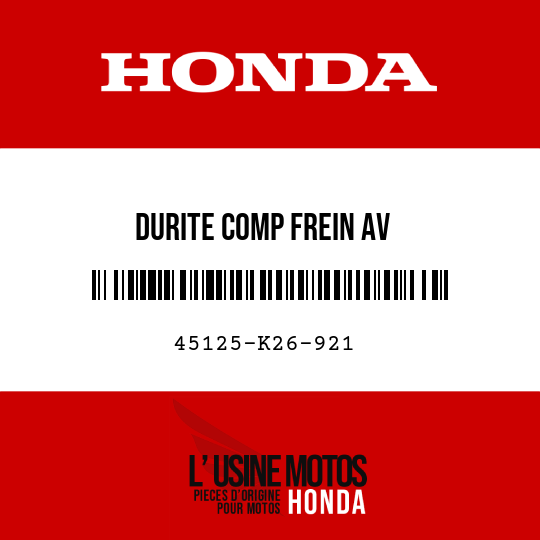 image de 45125-K26-921 DURITE COMP FREIN AV