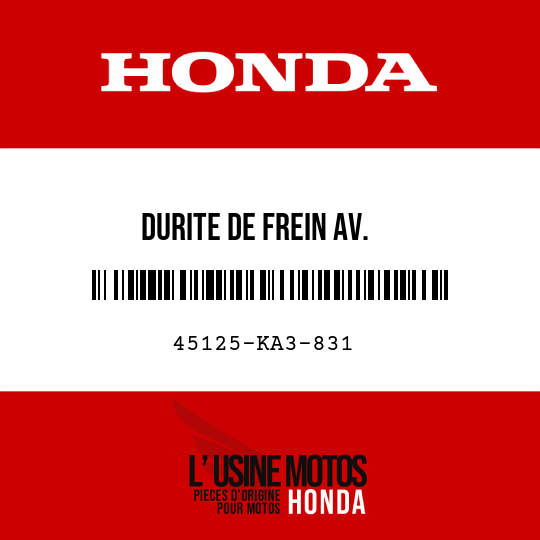 image de 45125-KA3-831 DURITE DE FREIN AV.