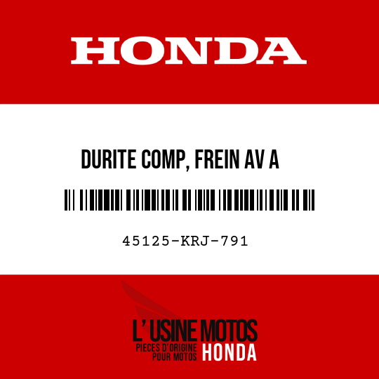 image de 45125-KRJ-791 DURITE COMP, FREIN AV A