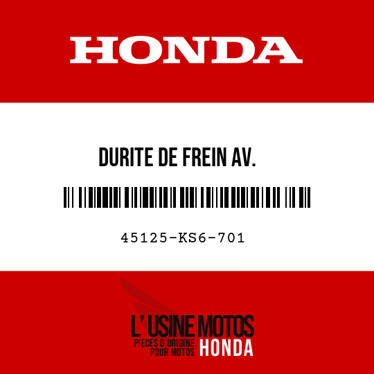 image de 45125-KS6-701 DURITE DE FREIN AV.