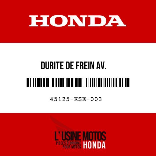 image de 45125-KSE-003 DURITE DE FREIN AV.
