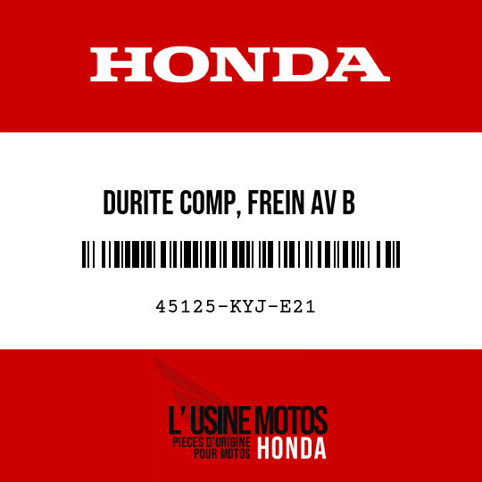 image de 45125-KYJ-E21 DURITE COMP, FREIN AV B