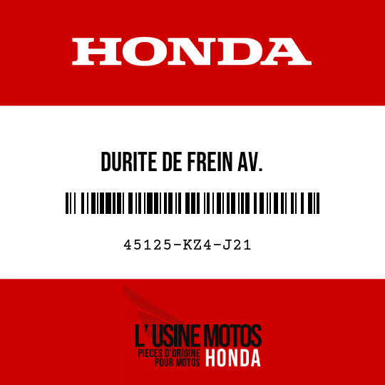 image de 45125-KZ4-J21 DURITE DE FREIN AV.