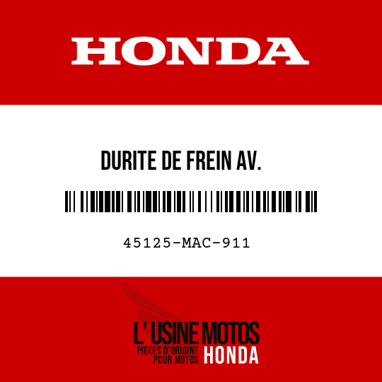 image de 45125-MAC-911 DURITE DE FREIN AV.
