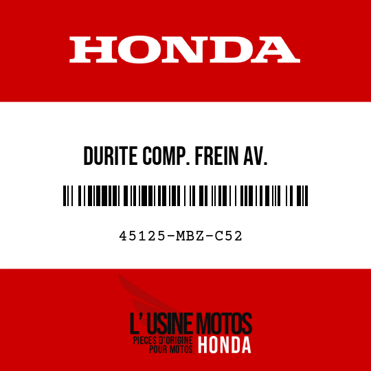image de 45125-MBZ-C52 DURITE COMP. FREIN AV.