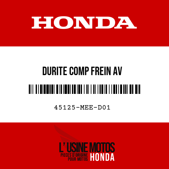 image de 45125-MEE-D01 DURITE COMP FREIN AV