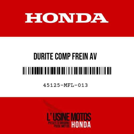 image de 45125-MFL-013 DURITE COMP FREIN AV