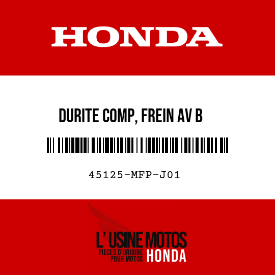 image de 45125-MFP-J01 DURITE COMP, FREIN AV B