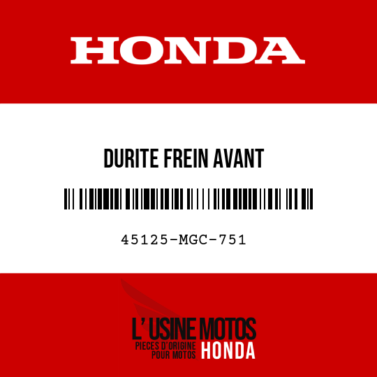 image de 45125-MGC-751 DURITE FREIN AVANT