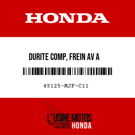image de 45125-MJF-C11 DURITE COMP, FREIN AV A
